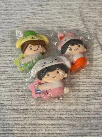 나니와단시 산리오 봉제 인형 3개 세트