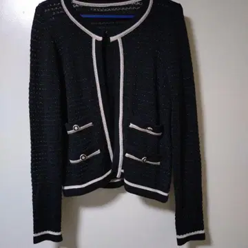 블랙 니트 가디건