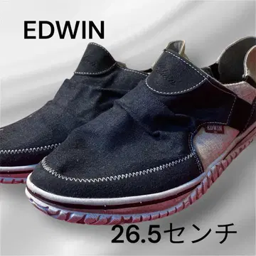 EDWIN 슬립온 26.5cm 네이비
