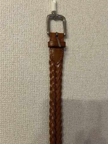 Winehouse 뜨개질 가죽 벨트 32 / 80 브라운