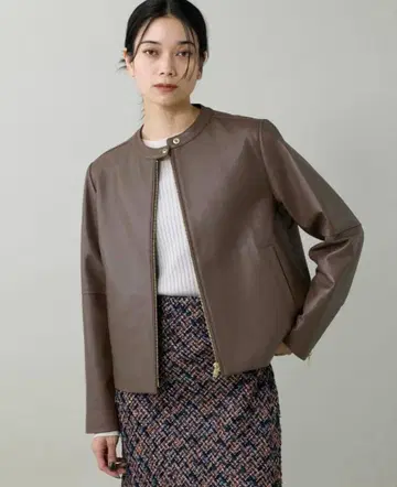 새상품급 INED 정가 8.3만 현행 램 가죽 자켓 집업 블루종