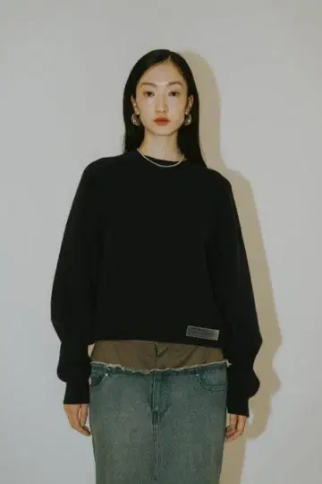 knuth marf silicon label crew neck knit
