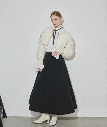 VIORETTA 에코 다운 개더 슬리브 MA-1