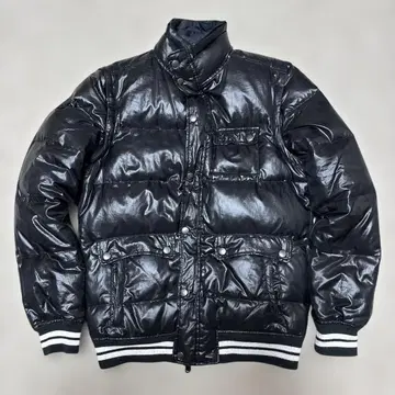 광택 다운 자켓 블랙 꼼 사 커뮨 남성용 M