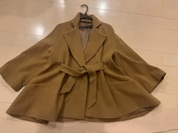 브라운 벨트 오버코트
