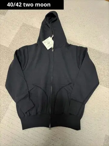 40/42 투 문 two moon 지퍼 후드티 흑먹색 새상품