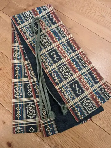 반한 반폭 오비 순수 실크 치쿠젠 하카타 오리 & 허리띠