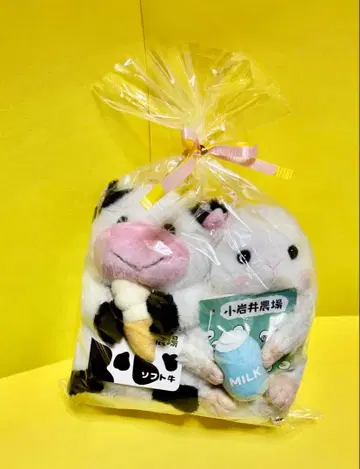 코이와이 농장 소프트 소 밀키 양 봉제 인형 세트