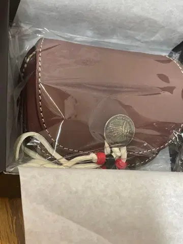 미개봉품 REDMOON 레드문 동전 지갑 네이비 콘초 상자, 보증서 포함