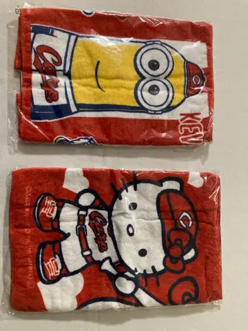 카프와 미니언, 헬로키티의 콜라보 페이스 타월