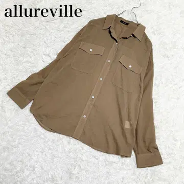 23SS 알아바일 스팬 오간자 시어 셔츠 모카 M 사이즈