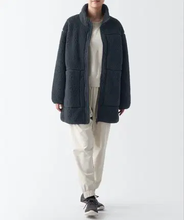 무인양품 (MUJI WALKER) 방풍 플리스 코트