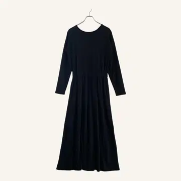 어반 리서치 서니 라벨 원피스 블랙 코튼 A라인