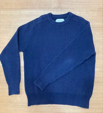 UNITED TOKYO 네이비 리브 니트