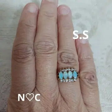 오팔 vintage 반지