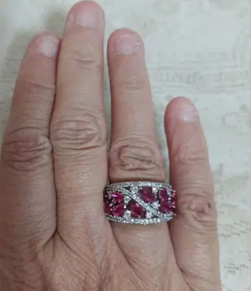 엘레강트한 핑크 스톤 반지