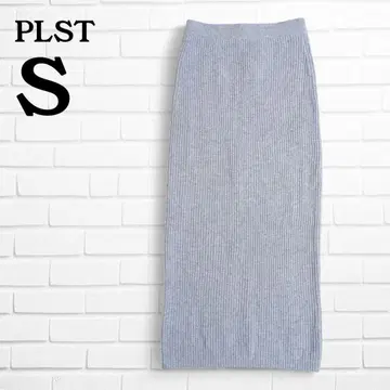 플라스테 엑스트라 파인 메리노 미들 게이지 울 내로우 롱 스커트 S