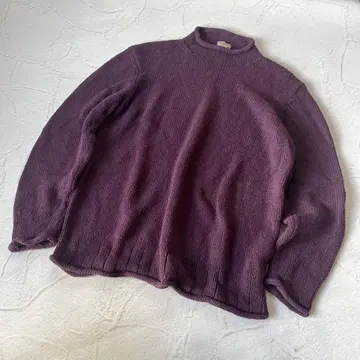 L.L.Bean 90~00년대 롤넥 실크 x 코튼 니트 XL