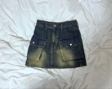 데님 미니 스커트 여성용 그런지 Y2K 헤이세이 갸루 90s