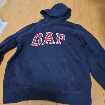 GAP 네이비 후드 부착 후드티 L