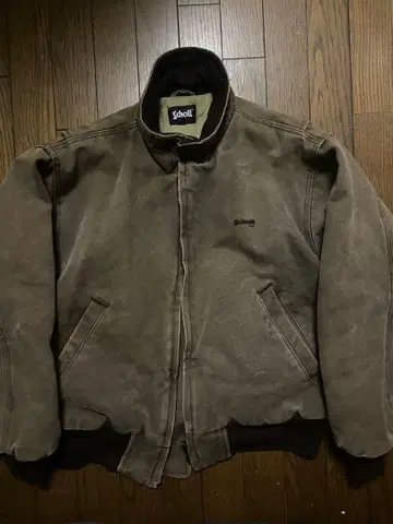 Schott 브라운 가죽 자켓 90s