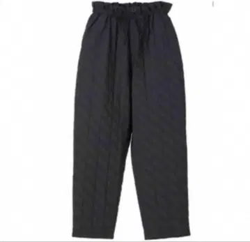 MACHATT 퀼팅 팬츠 블랙