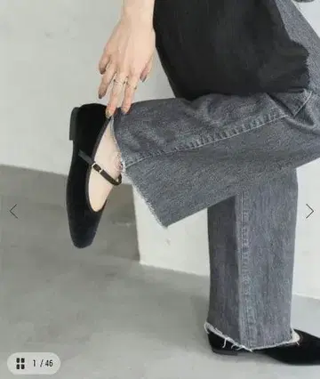 르 탈론 스퀘어 소프트 멜리 제인 블랙 23.5cm