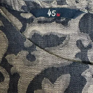 45r 인디고 자카드 직조 원피스