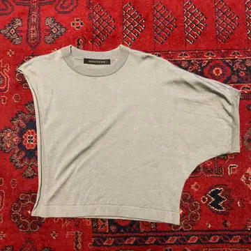 미즈이로 인드 그레이 반팔 니트