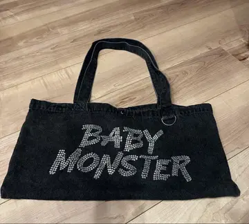 [ FC 회원 한정판 ] BABYMONSTER 큐빅 토트백 BLACK