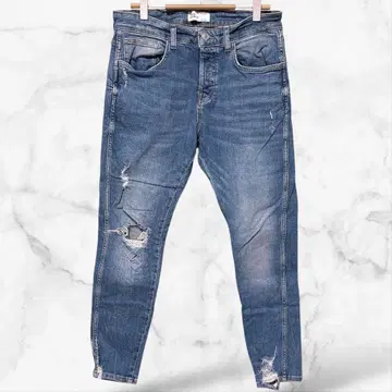 [ ZARA MAN ] 스키니 데님 팬츠 데미지 진 남성용 캐주얼