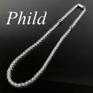 Phild 애슬릿 목걸이 크리스탈 수정