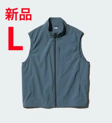 새상품 유니클로 윈드프루프 베스트 L 사이즈 67 블루