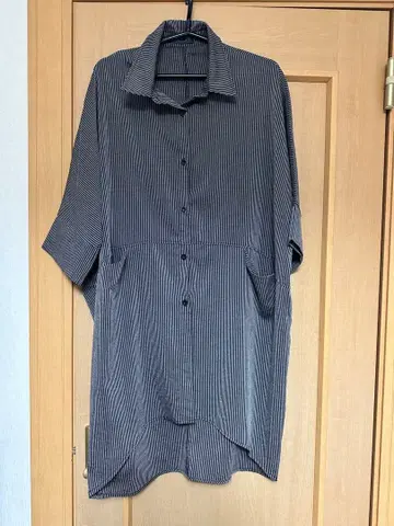 스트라이프 셔츠 튜닉