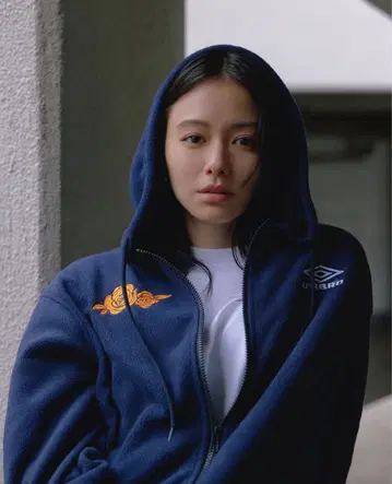 UMBRO x ROSE BUD 플리스 후디