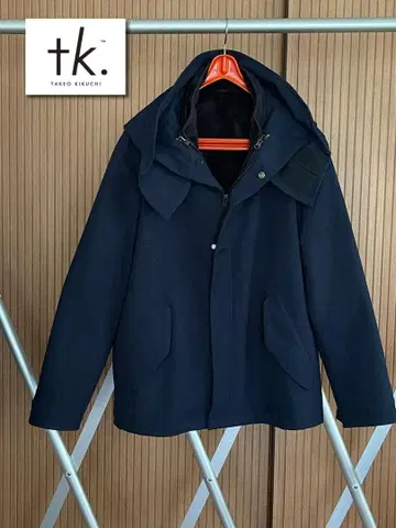 tk. TAKEO KIKUCHI 후드 부착 자켓 다크 네이비