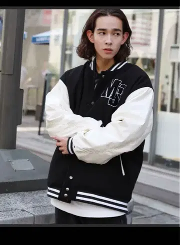 MSG 빅 헤비웨이트 바시티 자켓 아우터