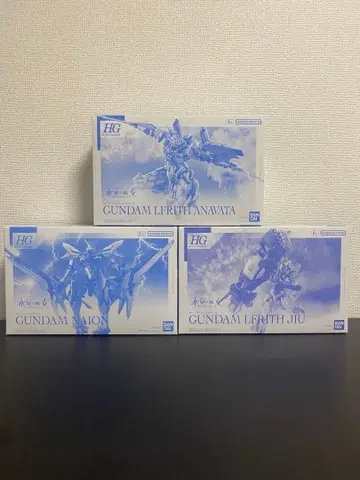 HG 건담 루브리스 아녹타 지우 이온 3체 세트