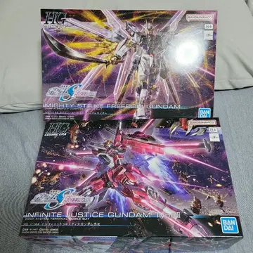 HG 마이티 스트라이크 프리덤 & 인피니트 저스티스 이식 세트