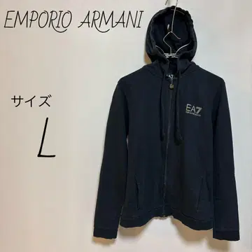EMPORIO ARMANI 집업 후드티 사이즈 L 네이비