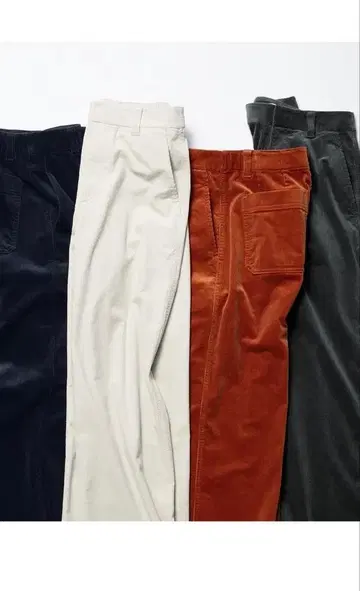 유니클로 코듀로이 와이드 팬츠