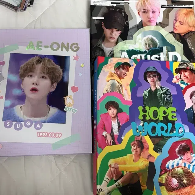 방탄소년단 슈가 제이홉 suga jhope 바인더 콜렉트북