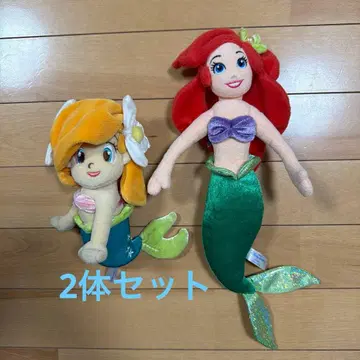 디즈니 인어공주 아리엘 봉제 인형 2체
