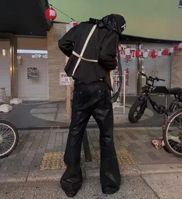 SAINT GOAT 코팅 팬츠