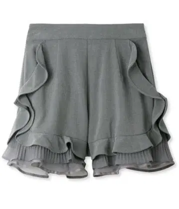 snidel Sustainable 프릴 헴 숏팬츠