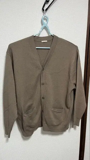 [ GU ] 브라운 XL 버튼 가디건 + 아이보리 슬랙스 S