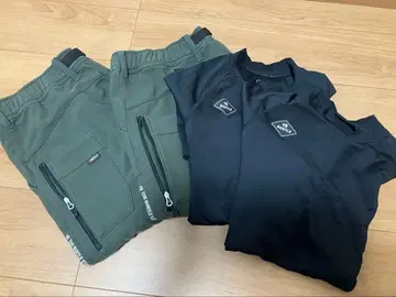 바틀 조거 팬츠, 긴팔 속기모 이너 각 2매 세트