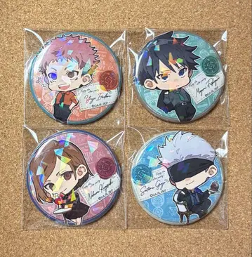 주술회전 애프터 파티ver. 캔뱃지 4개 세트