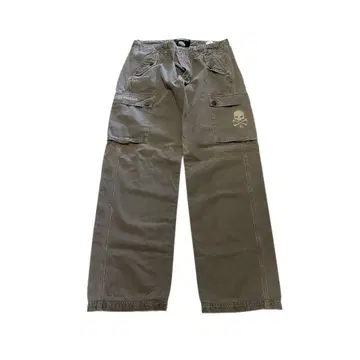 hydrogen y2k Skull Design 카고 팬츠