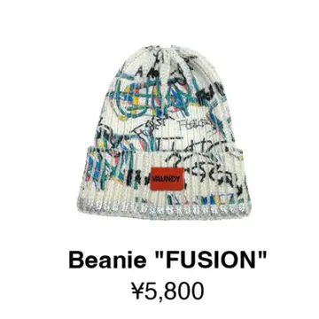 VAUNDY 그래피티 니트 모자 FUSION